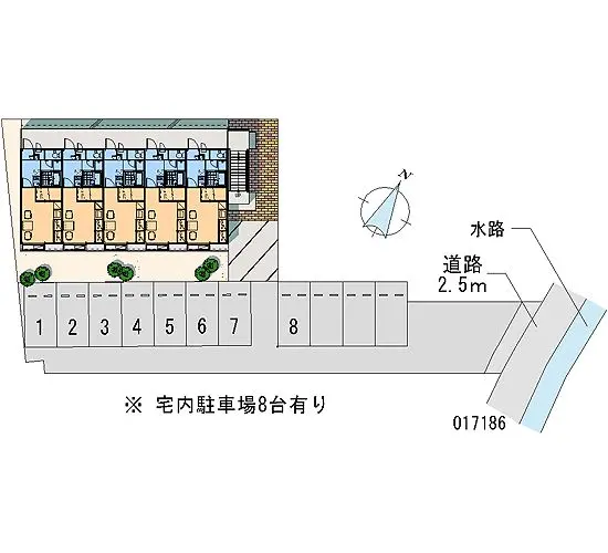 ★手数料０円★倉敷市西阿知町新田　月極駐車場（LP）